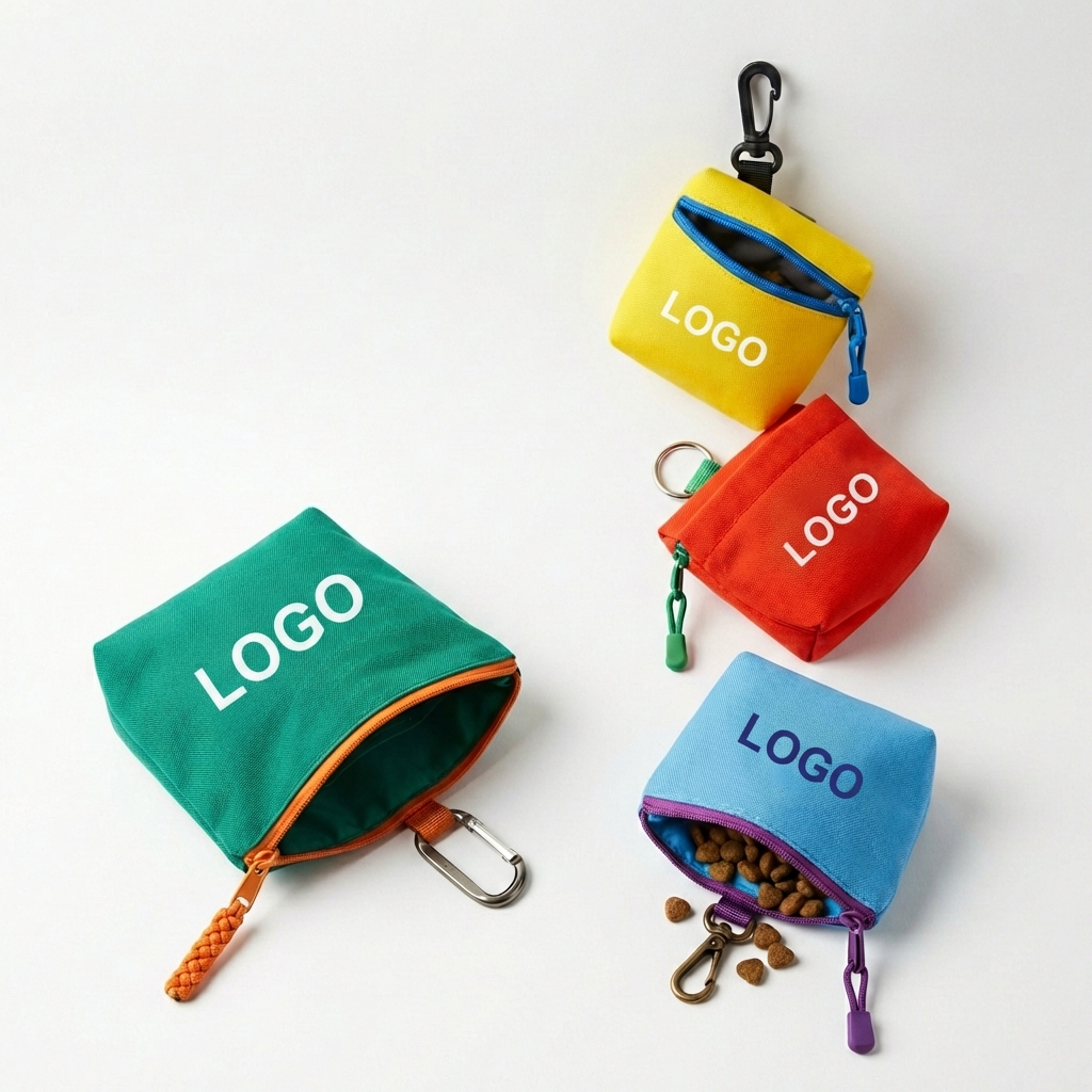 Portable Water-Resistant Pet Training Utility Pouch with Carabiner