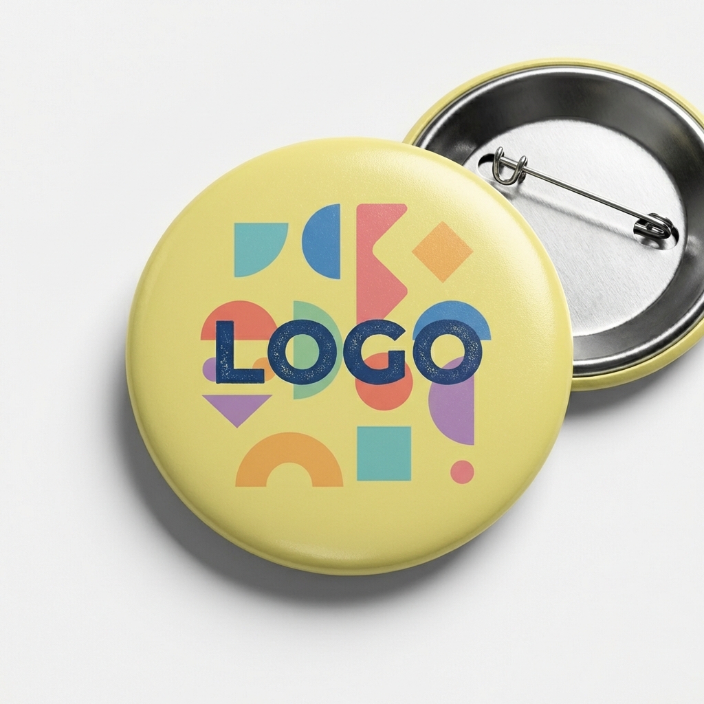 Classic Round Metal Button Pins for Events