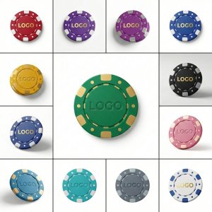 Vibrant Two-Tone Edge Tournament Gaming Tokens