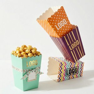 Scalloped Edge Paper Snack Boxes for Party and Event Catering