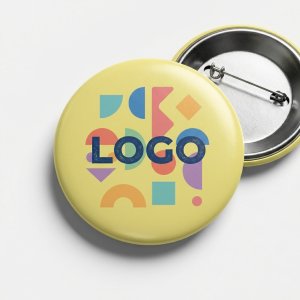 Classic Round Metal Button Pins for Events